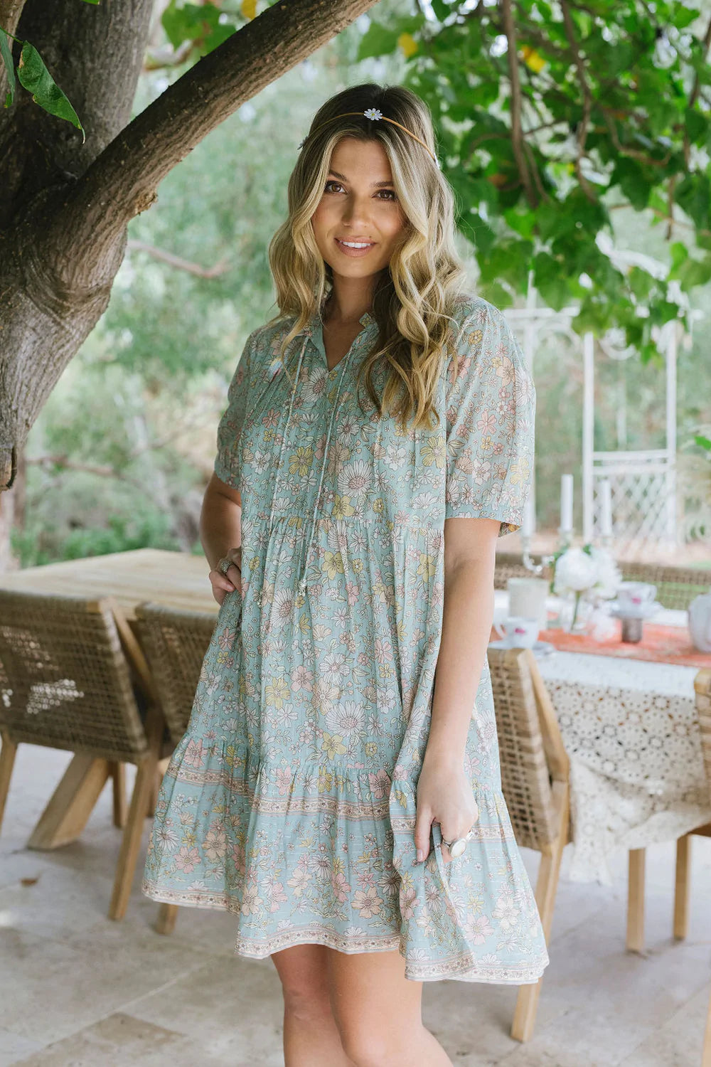 Daisy Mini Dress - Lush Meadows