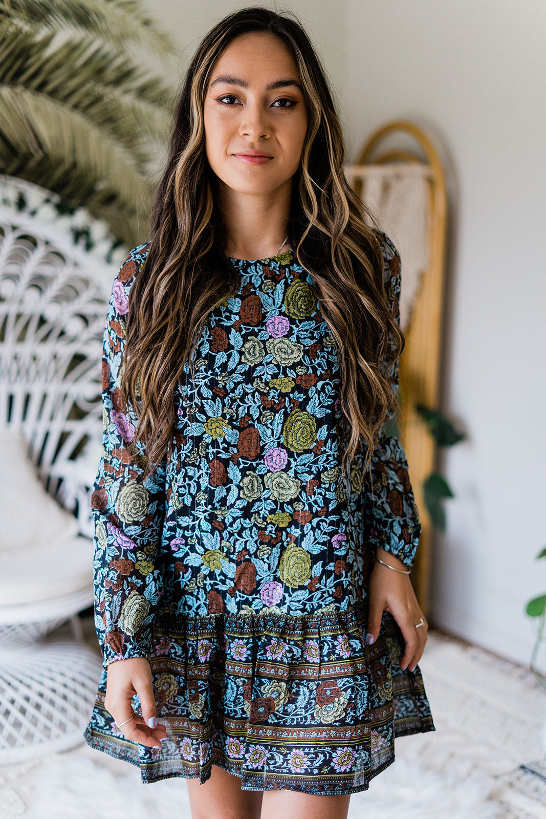Wild Rose Mini Dress - Wild Bloom - LAST ONE