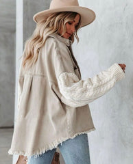 Charlotte Denim Knit Jacket
