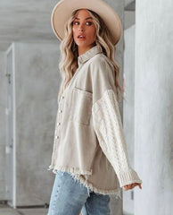 Charlotte Denim Knit Jacket