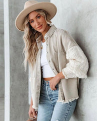 Charlotte Denim Knit Jacket