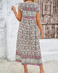 Emily V-Neck Floral Print Dress - SOLD OUT