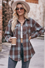Maddy Shirt - Brown/Blue