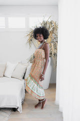 Flowering Meadows Maxi Dress - Wild Poppy
