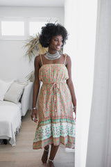 Flowering Meadows Maxi Dress - Wild Poppy