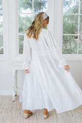 Daisy Rose Duster Dress- Summer White